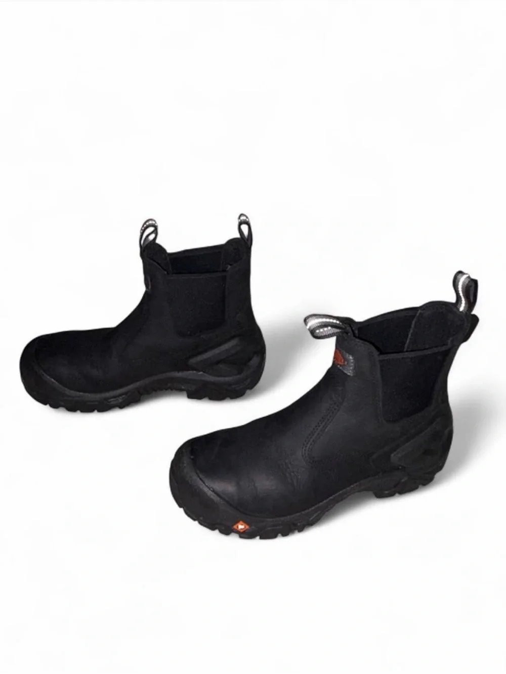 Merrell Strongfield Leather Chelsea Work Boots in Black, Men’s Size 7.5 Wide